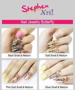 Stephen Nail Jewelry Butterfly (Medium Gold)