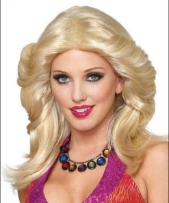 Franco Costume Wigs Feathered 1970s Female Costume Wig By Franco