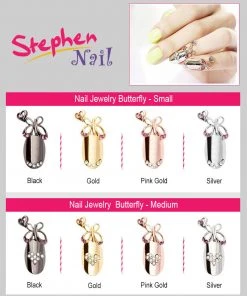 Stephen Nail Jewelry Butterfly (Small Black)