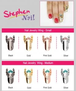 Stephen Nail Jewelry Wing (Small-Pink Gold)