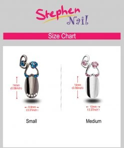 Stephen Nail Jewelry Twin Hearts (Medium-Gold)