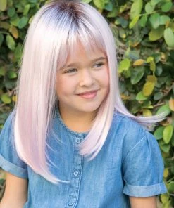 Wigs For Kids Miley | Kids Lace Front & Monofilament Top Synthetic Wig By Amore