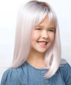 Wigs For Kids Miley | Kids Lace Front & Monofilament Top Synthetic Wig By Amore