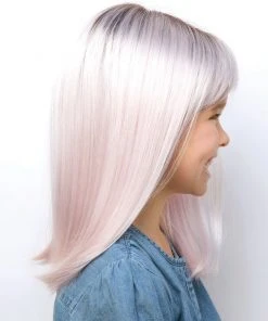 Wigs For Kids Miley | Kids Lace Front & Monofilament Top Synthetic Wig By Amore