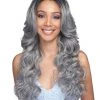 Wigs For Black Women Kiliah | Lace Front Human Hair Blend Wig By Bobbi Boss