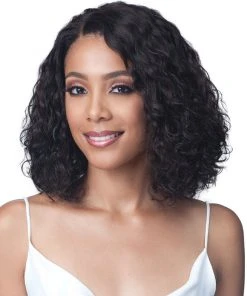 Wigs For Black Women Water Curl 12 | Lace Front Human Hair Wig By Bobbi Boss
