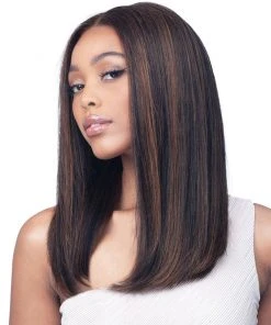 Wigs For Black Women Straight 18 | Lace Front Human Hair Wig By Bobbi Boss