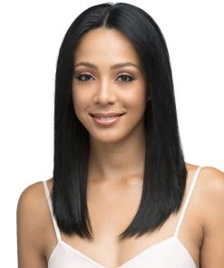Wigs For Black Women Natural Straight 18 | Lace Front Remy Human Hair Wig By Bobbi Boss