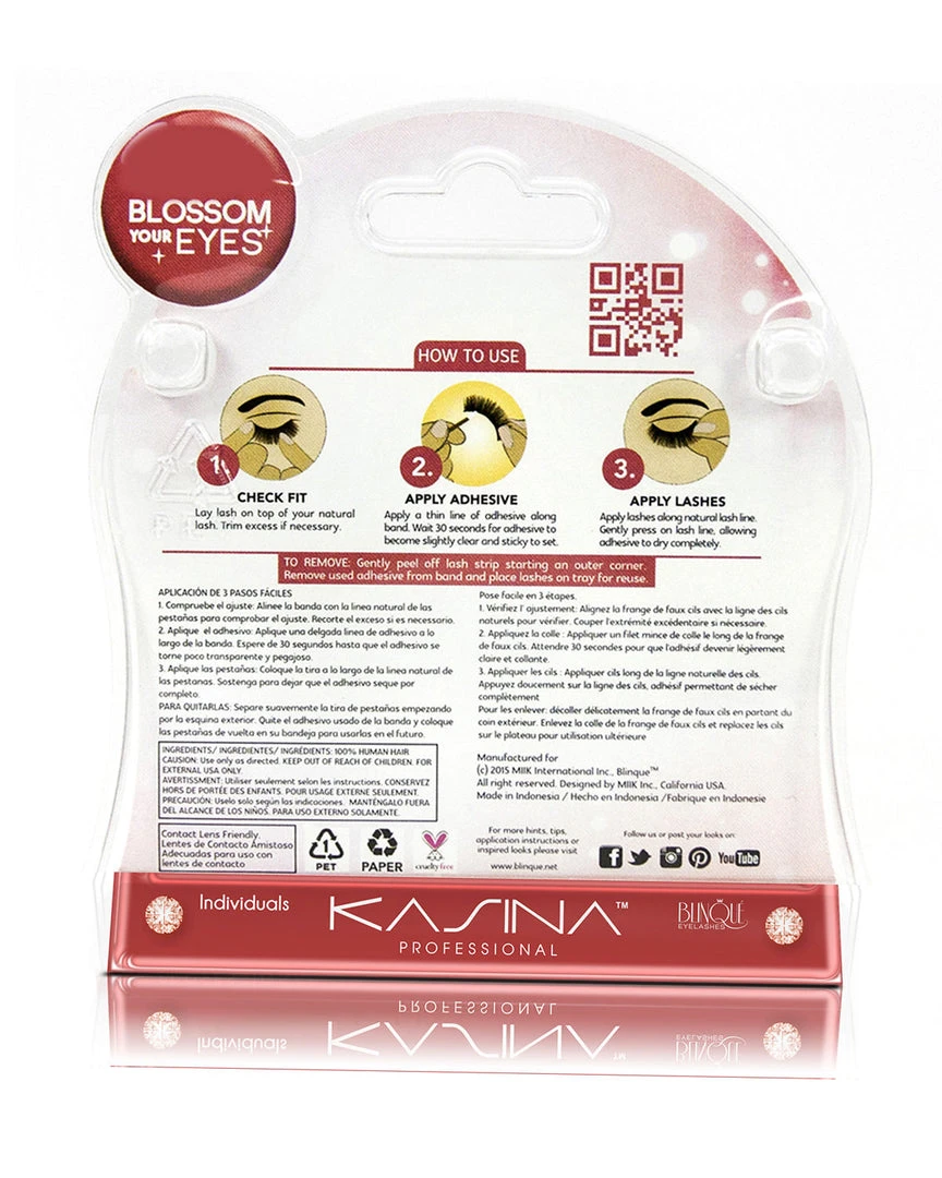 Premium 4 Seasons Eyelashes #523 By Kasina Professional 5 Premium 4 Seasons Eyelashes #523 By Kasina Professional