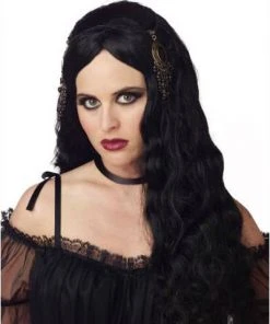 California Costume Wigs Gothic Princess Black Halloween Wig By California Costumes