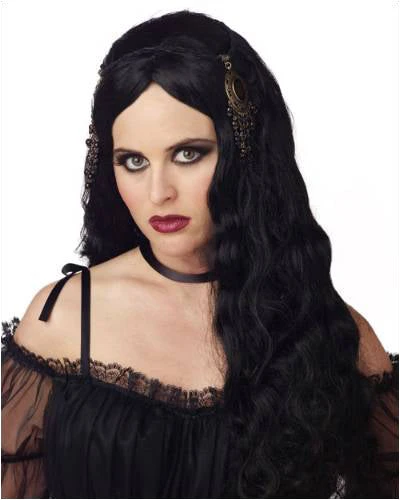California Costume Wigs Gothic Princess Black Halloween Wig By California Costumes 3 California Costume Wigs Gothic Princess Black Halloween Wig By California Costumes