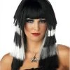 California Costume Wigs Club Chaos Black/White Costume Wig By California Costumes 2 California Costume Wigs Club Chaos Black/White Costume Wig By California Costumes