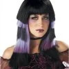 California Costume Wigs Club Chaos Black/Purple Costume Wig By California Costumes