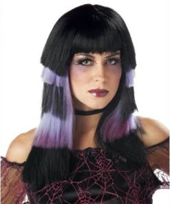 California Costume Wigs Club Chaos Black/Purple Costume Wig By California Costumes