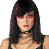 California Costume Wigs Glimmer Glam Black/Red Costume Wig By California Costumes