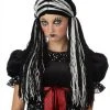 California Costume Wigs Tragedy Ann Black/White Halloween Wig By California Costumes 2 California Costume Wigs Tragedy Ann Black/White Halloween Wig By California Costumes