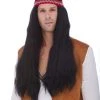 Hippie W/Detachable | Costume Wig By Characters Costume Wigs 2 Hippie W/Detachable | Costume Wig By Characters Costume Wigs