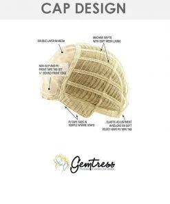 Camellia | Monofilament Synthetic Wig By Gemtress Wigs For Women