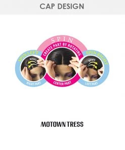 Wigs For Black Women HPL Spin70 | Lace Part Remy Human Hair Wig By Motown Tress