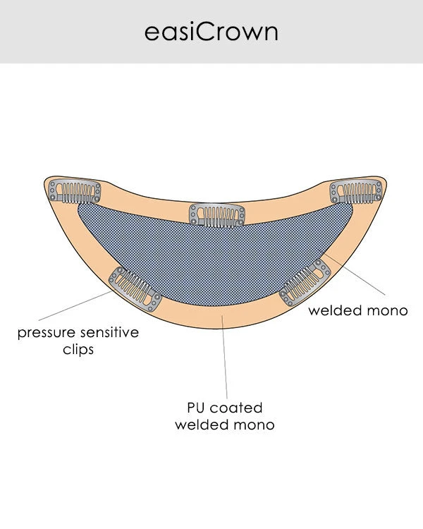 8~12 Inch EasiCrown HD 12 Inch (Exclusive) | Clip-in Crown Volumizer Toppers By Jon Renau 7 8~12 Inch EasiCrown HD 12 Inch (Exclusive) | Clip-in Crown Volumizer Toppers By Jon Renau