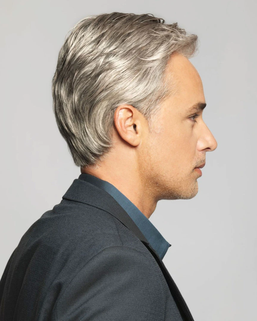 Classic | Average/Large Men's Lace Front & Monofilament Synthetic Wig By HIM 4 Classic | Average/Large Men's Lace Front & Monofilament Synthetic Wig By HIM