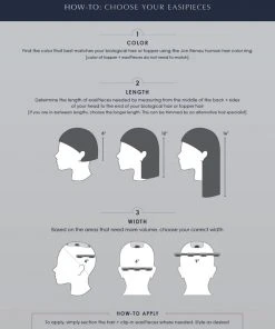 EasiPieces 8 Inch Length X 6 Inch Width (1pc) | Remy Human Hair Piece By Jon Renau Hair Extensions