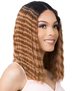 Wigs For Black Women HD Lace Crimped Hair-1 | Lace Front & Lace Part Synthetic Wig By It's A Wig