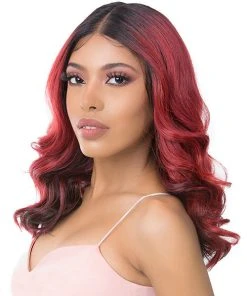 Wigs For Black Women HD T Lace Lussi | Lace Front & Lace Part Synthetic Wig By It's A Wig
