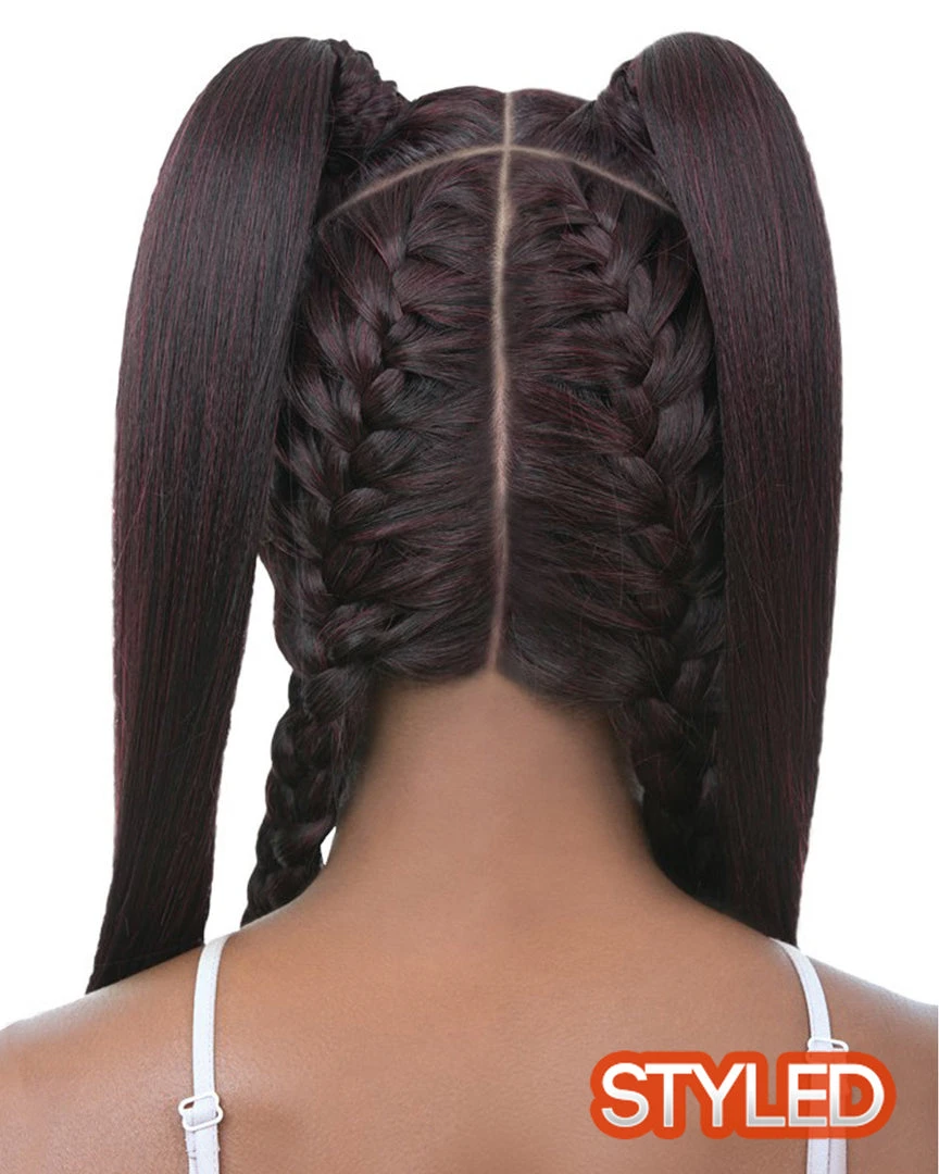 Vixen X Yaki Straight | Lace Front Human Hair Blend Wig By It's A Wig 7 Vixen X Yaki Straight | Lace Front Human Hair Blend Wig By It's A Wig