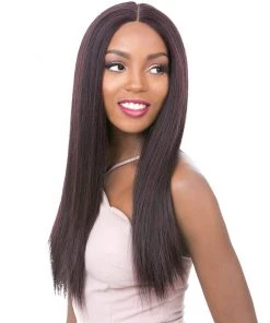 Vixen X Yaki Straight | Lace Front Human Hair Blend Wig By It's A Wig 16 Vixen X Yaki Straight | Lace Front Human Hair Blend Wig By It's A Wig