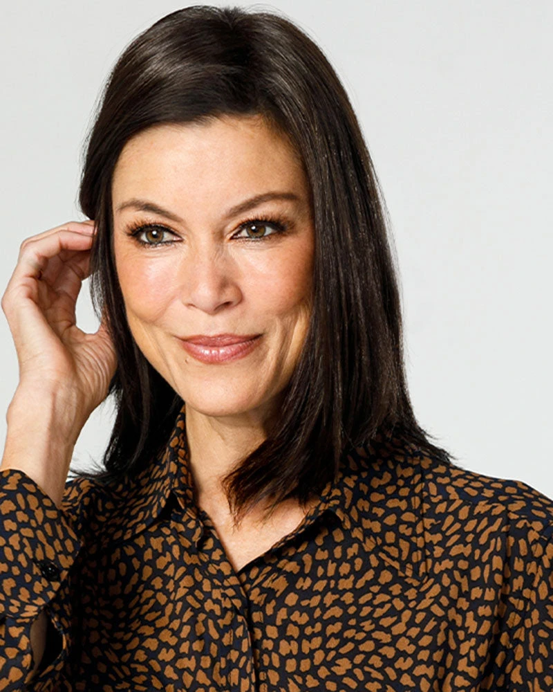 EasiPart Medium HD 12 Inch | Monofilament Synthetic Hair Toppers By Jon Renau 5 EasiPart Medium HD 12 Inch | Monofilament Synthetic Hair Toppers By Jon Renau