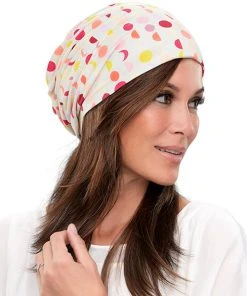 Jon Renau Softie Boho Beanie Print Headwear
