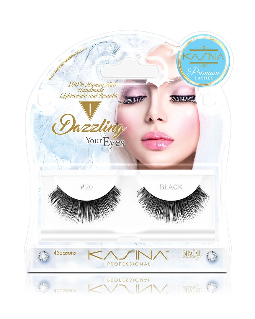 Premium 4 Seasons Eyelashes #20 By Kasina Professional 3 Premium 4 Seasons Eyelashes #20 By Kasina Professional