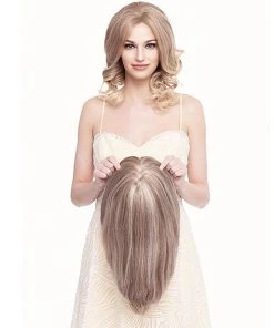 Toppiece 5002 | 3/4 Monofilament Human Hair Wig By Louis Ferre Headband, 3/4 Wigs