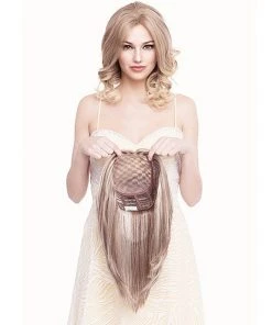 Toppiece 5002 | 3/4 Monofilament Human Hair Wig By Louis Ferre Headband, 3/4 Wigs