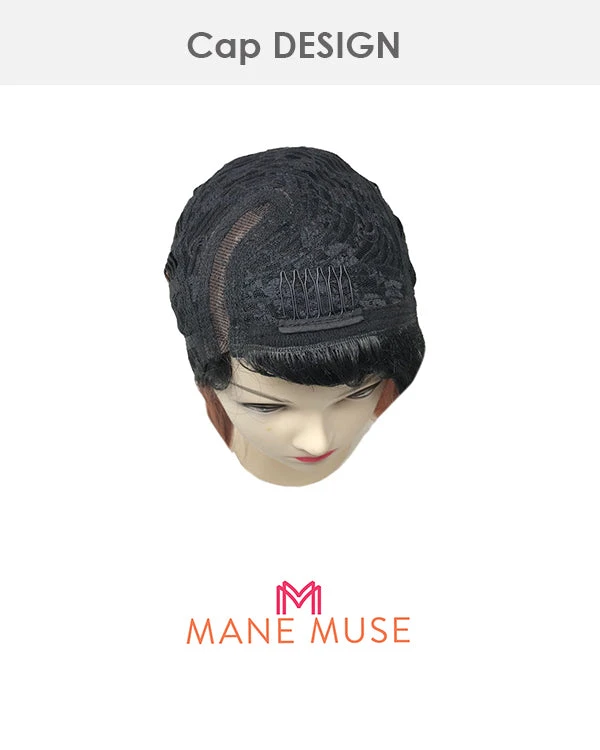 Wigs For Black Women LP Bristol | Lace Part Synthetic Wig By Mane Muse 5 Wigs For Black Women LP Bristol | Lace Part Synthetic Wig By Mane Muse