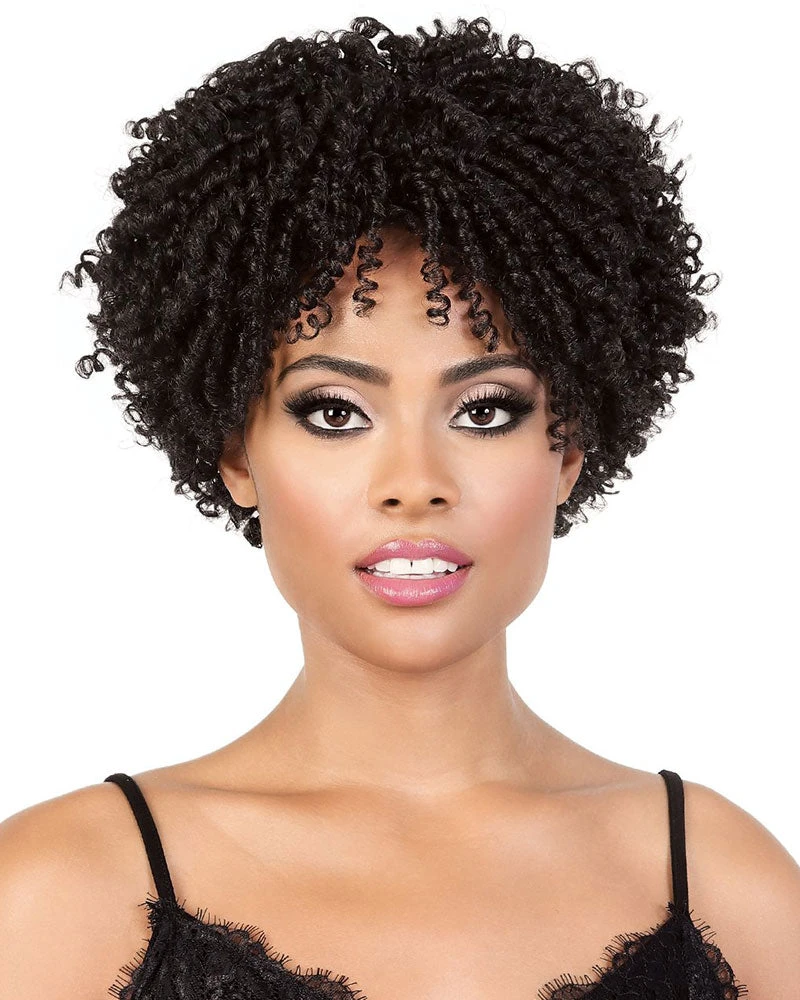 Wigs For Black Women Kako | Synthetic Wig By Motown Tress 3 Wigs For Black Women Kako | Synthetic Wig By Motown Tress