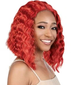 LDP-Crimp6 | Lace Front & Lace Part Synthetic Wig By Motown Tress Wigs For Black Women