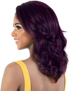 Wigs For Black Women LDP-Estee | Lace Front & Lace Part Synthetic Wig By Motown Tress