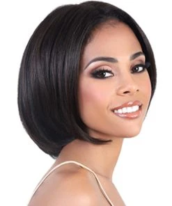 Wigs For Black Women HNBLP Pat | Lace Front Remy Human Hair Wig By Motown Tress