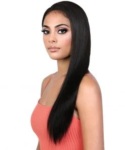 Wigs For Black Women HPL3 ST26 | Lace Front Remy Human Hair Wig By Motown Tress