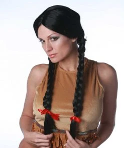 Indian Girl / Braided Girl By New Look Costume Wigs