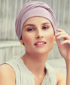 Best Wig Outlet Emmy V Turban - Solid With Glitter Headwear