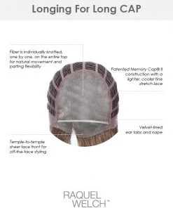 Longing For Long | Lace Front & Monofilament Synthetic Wig By Raquel Welch Wigs For Women