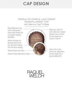 Wigs For Women Up Close & Personal | Lace Front & Monofilament Synthetic Wig By Raquel Welch