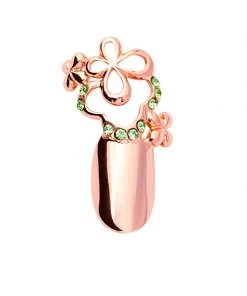 Stephen Nail Jewelry Clover (Small-Pink Gold)