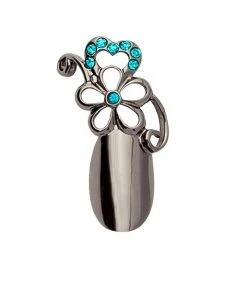 Stephen Nail Jewelry Flower (Small-Black)