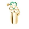 Stephen Nail Jewelry Flower (Small-Gold)