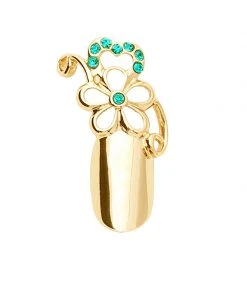 Stephen Nail Jewelry Flower (Small-Gold)