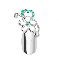 Stephen Nail Jewelry Flower (Small-Silver)